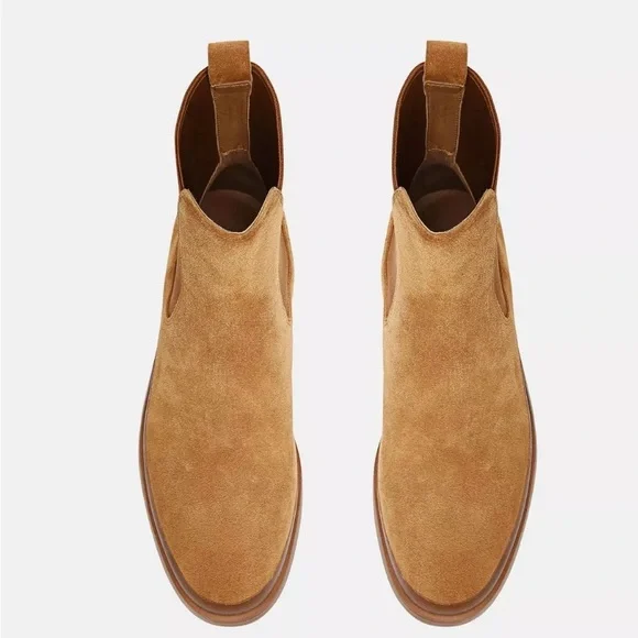 NEW Vince Cecyl Suede Boot Tan size 8 reg $450 - Picture 5 of 11